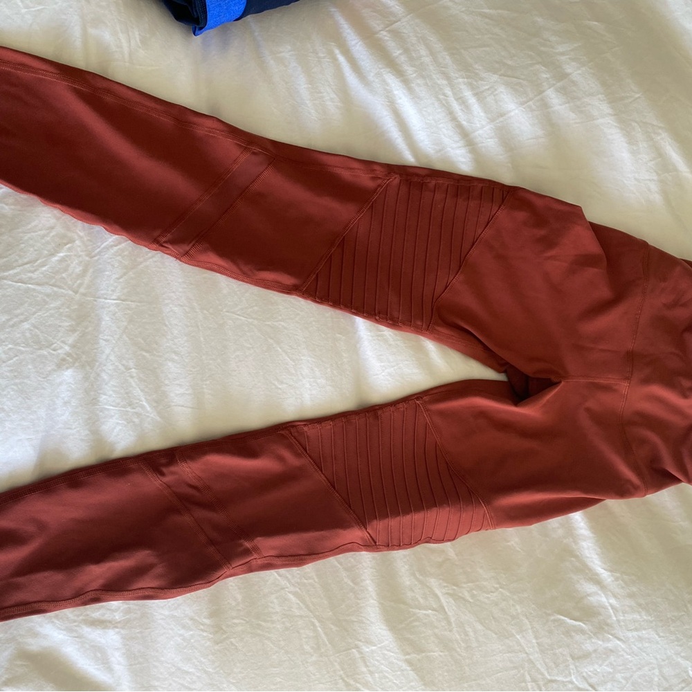 Rust Red Moto Leggings- Old Navy Elevate